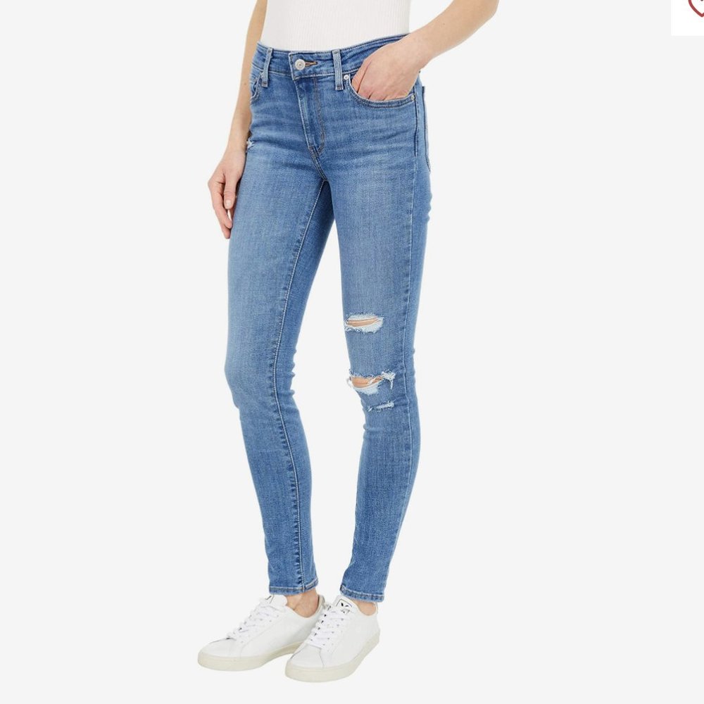 Levi’s | Levi's 711 Skinny Distressed Blue Jeans